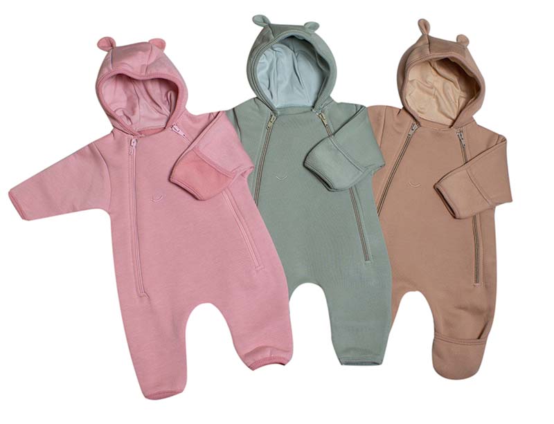 Kombinéza/overal z počesané teplákoviny MKcool MK2346 béžová 62