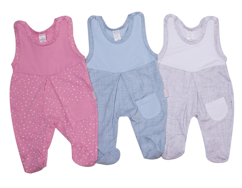 Dupačky bavlněné "TISK" MKcool MK2214 bílo-šedé