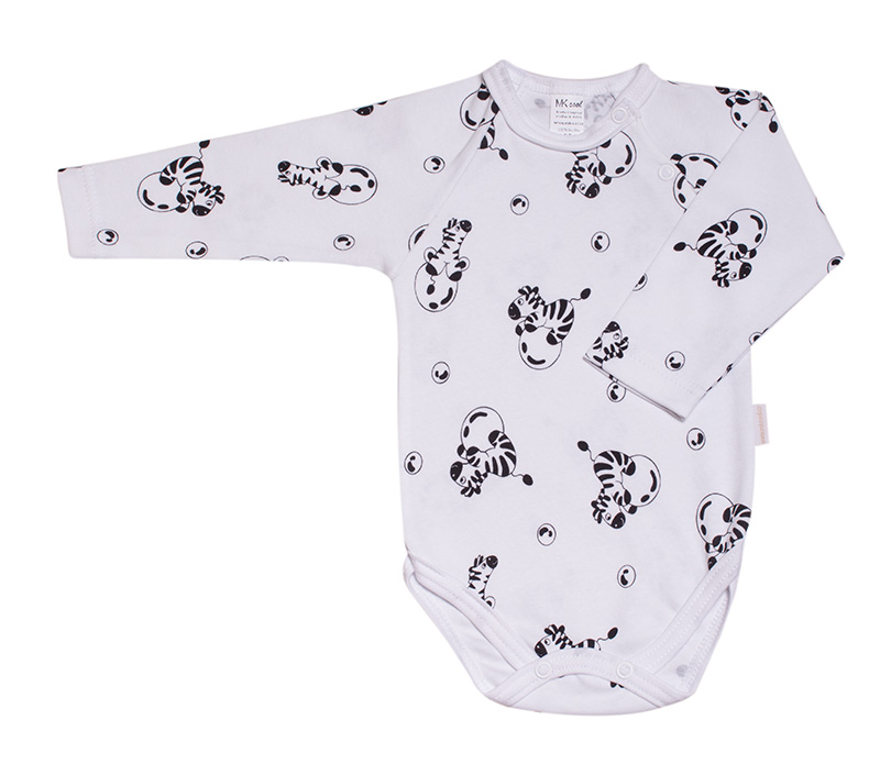 Body kojenecké "ZEBRA" MKcool MK2314 DR - bílo-černé