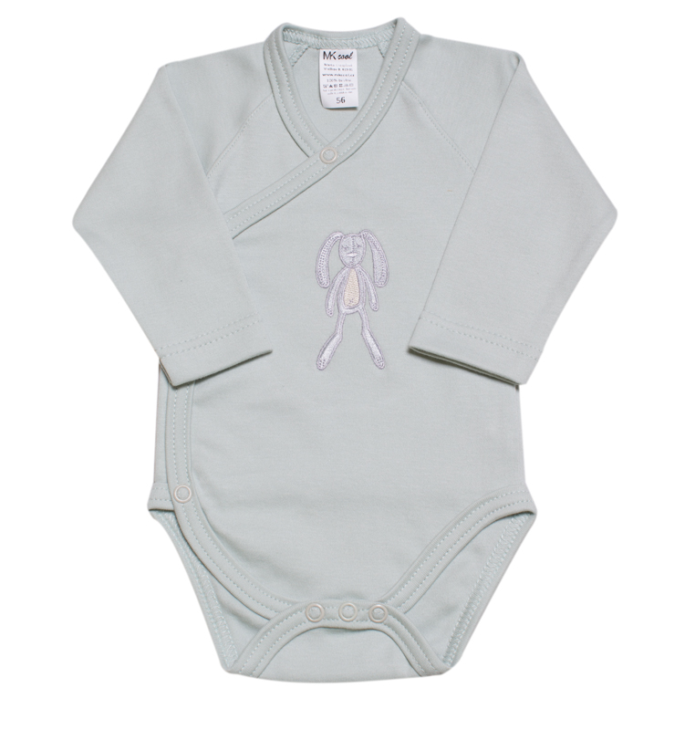 Body kojenecké zavinovací "Králíček" MKcool MK2036 mentolové