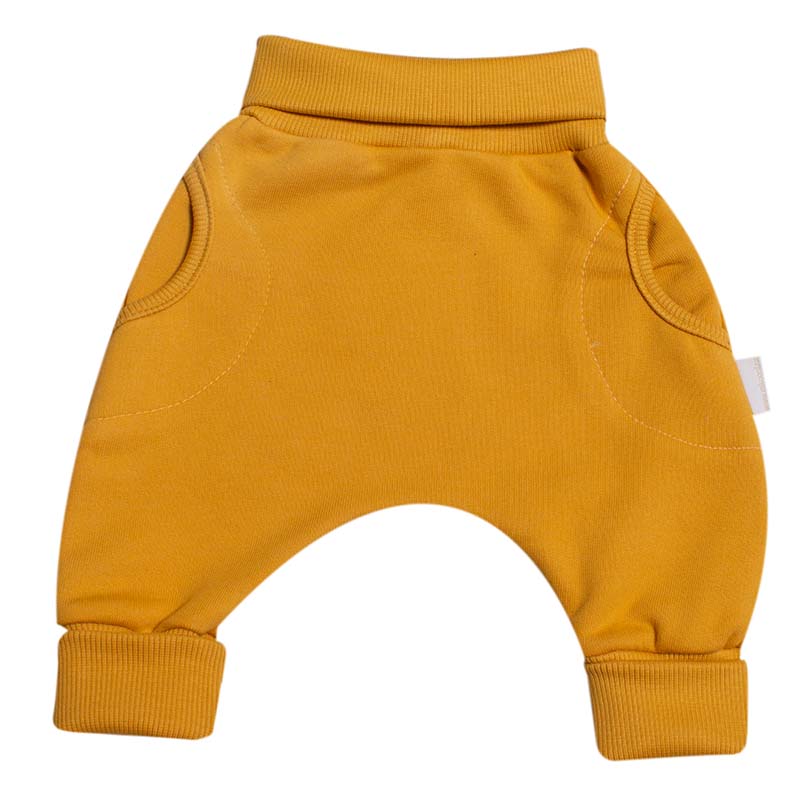 Tepláčky "rostoucí" BAGGY MKcool MK2338 hořčicové