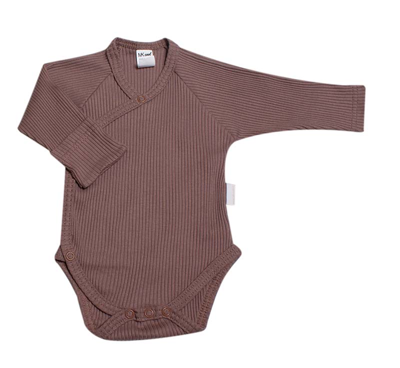 Body kojenecké zavinovací "RIB" MK2336 čokoládově hnědá