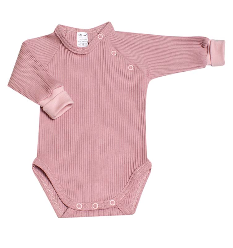 Body kojenecké rostoucí "RIB" MK2342 starorůžové