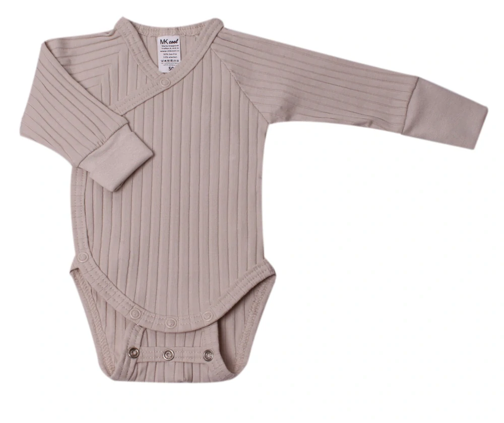 Body kojenecké zavinovací rostoucí "RIB" KB2077 béžové