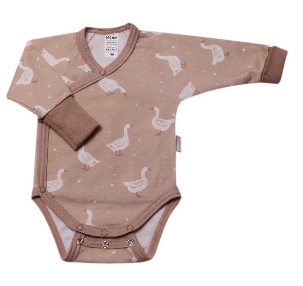 Body kojenecké zavinovací rostoucí Mkcool KB2088 camel