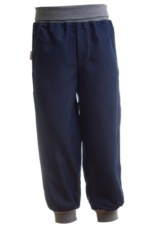 Kalhoty dětské letní MKcool KK3008 modré denim/šedé