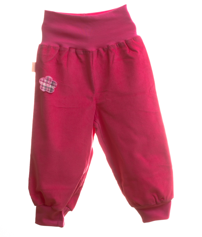 Kalhoty kojenecké manšestrové MKcool KK3105 růžové