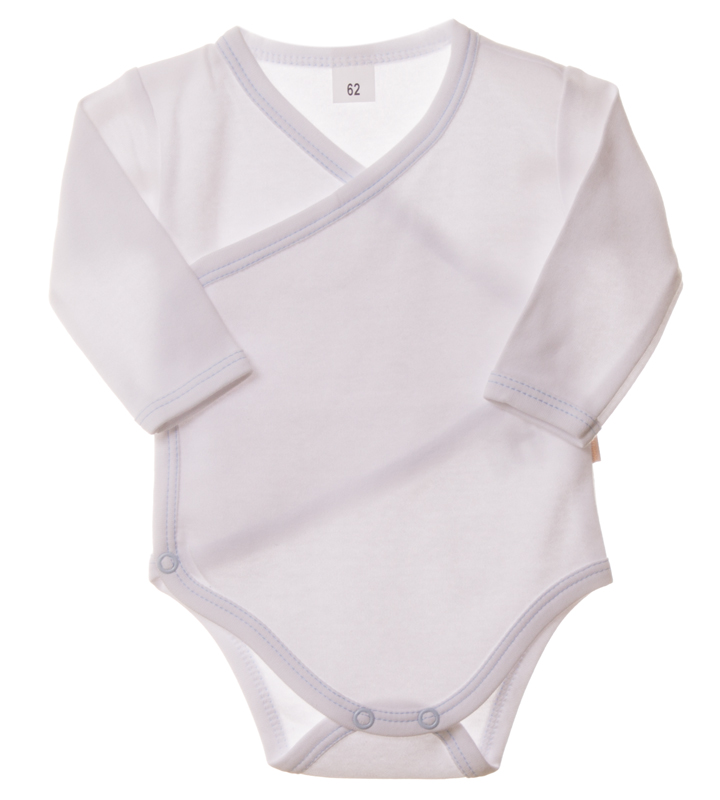 Body bavlněné zavinovací KB2204 bílé/modré