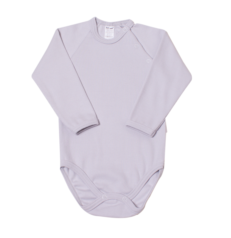 Body kojenecké "RIB" MKcool MK2126 světle šedé