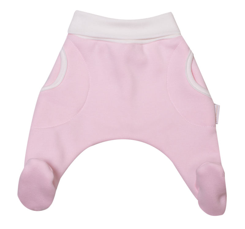 Tepláčky Baggy s kožíškem MKcool MK2123 světle růžové/vanilka