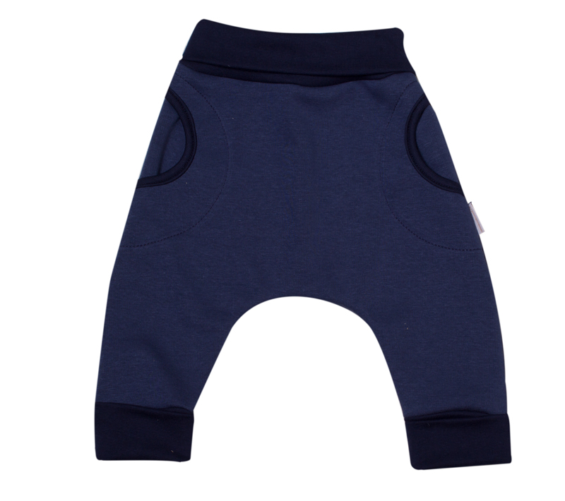 Tepláčky Baggy "rostoucí" s kožíškem MKcool MK2128 tmavě modré