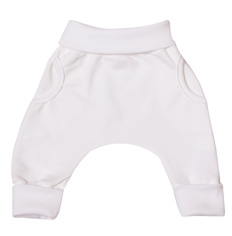 Tepláčky "rostoucí" BAGGY MKcool MK2204 vanilkové