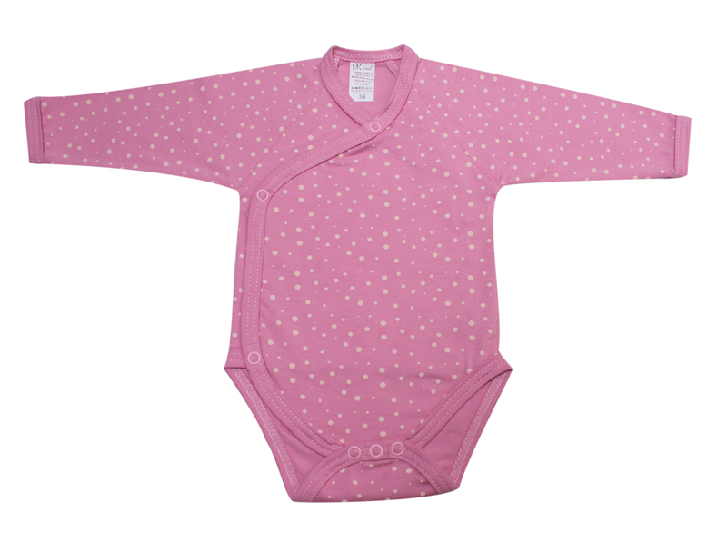 Body kojenecké zavinovací "PUNTÍKY" MKcool MK2212 DR - růžové