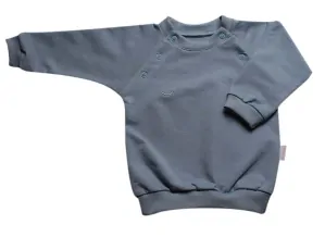 Tepláková kojenecká mikina MKcool MK2340 modrošedá