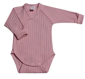 Body kojenecké zavinovací rostoucí " RIB" MK2407 starorůžové