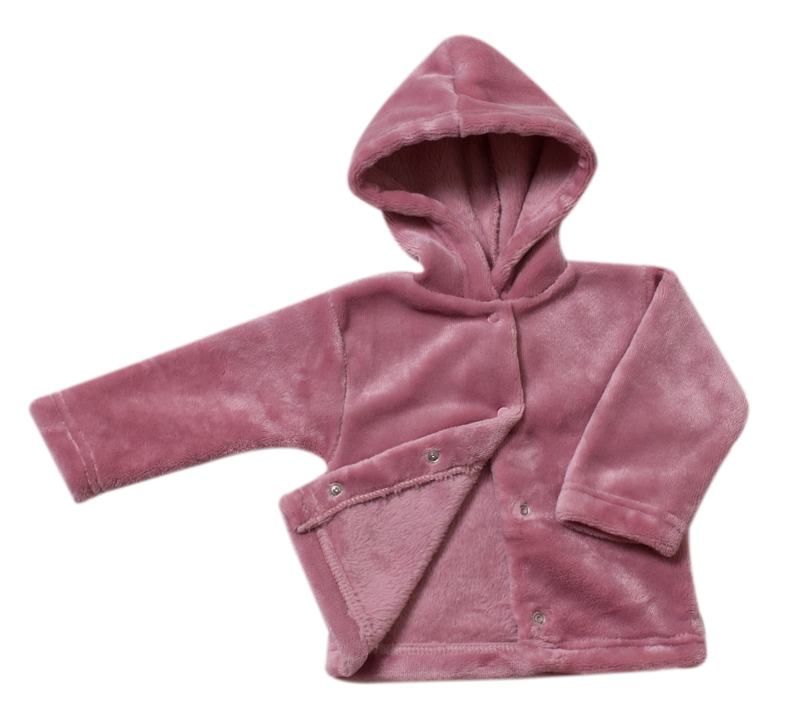 Kabátek wellsoft s kapucí MKcool MK2225 starorůžový