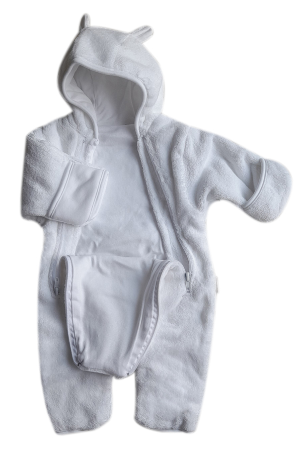 Kombinéza/overal wellsoft s kapucí MKcool MK2130 bílá