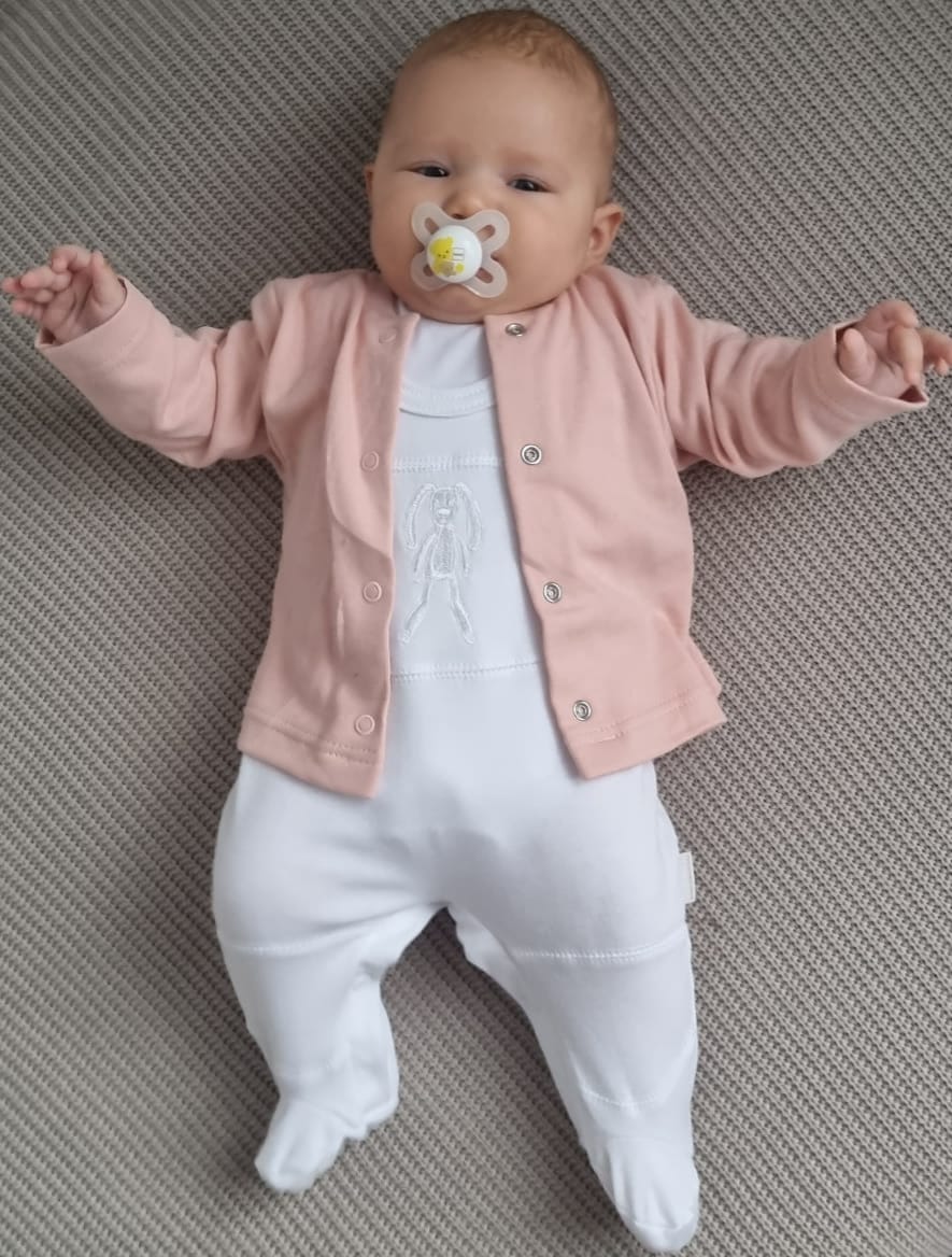 Kabátek bavlněný MKcool MK2307 - pudrový 74