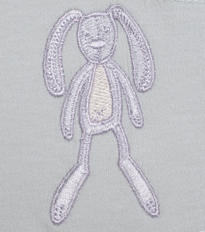 Dupačky bavlněné "KRÁLÍČEK" MKcool KD0023 mentolové 68