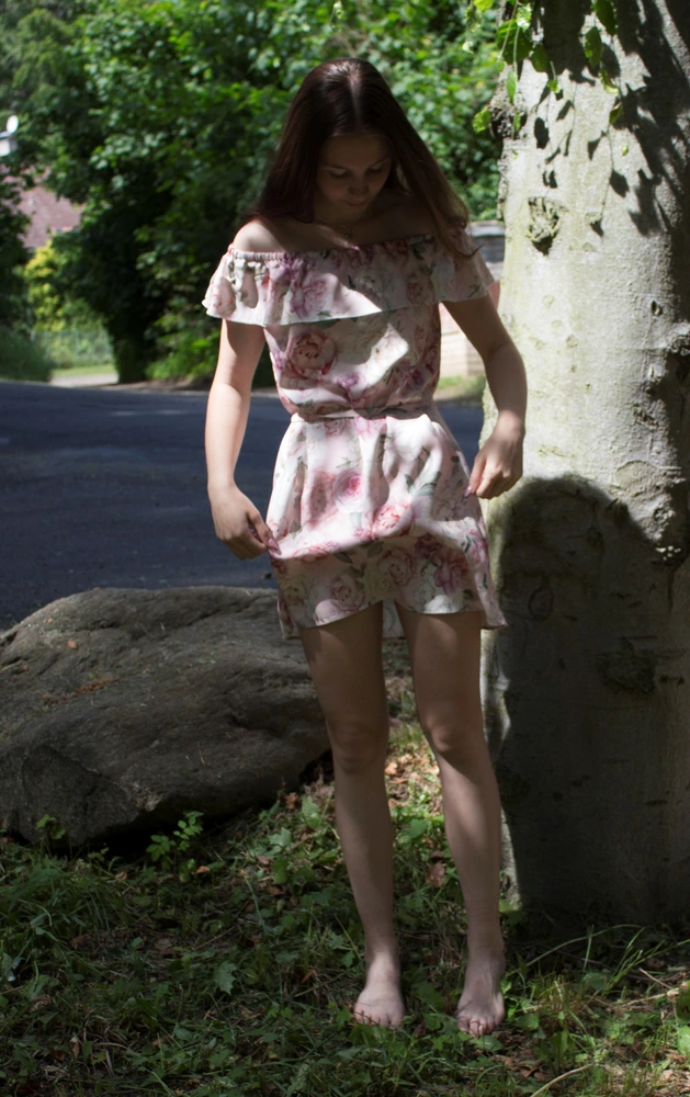 Dívčí šaty "PIVOŇKY" MKcool S10015 starorůžové