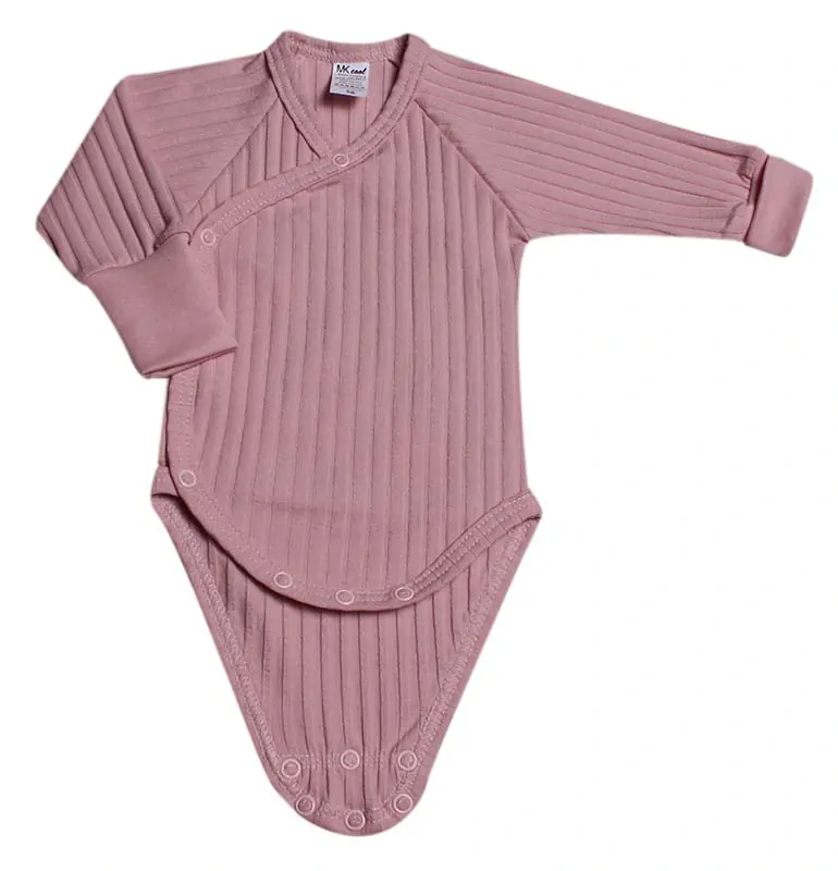 Body kojenecké zavinovací rostoucí " RIB" MK2407 starorůžové 50