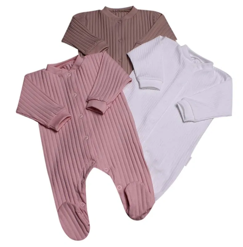 Overal kojenecký na spaní "RIB" MKcool MK2411 starorůžová