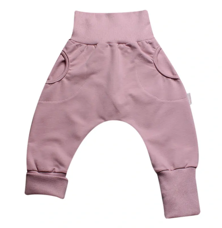 Tepláčky "rostoucí" BAGGY MKcool MK2404 růžové 104