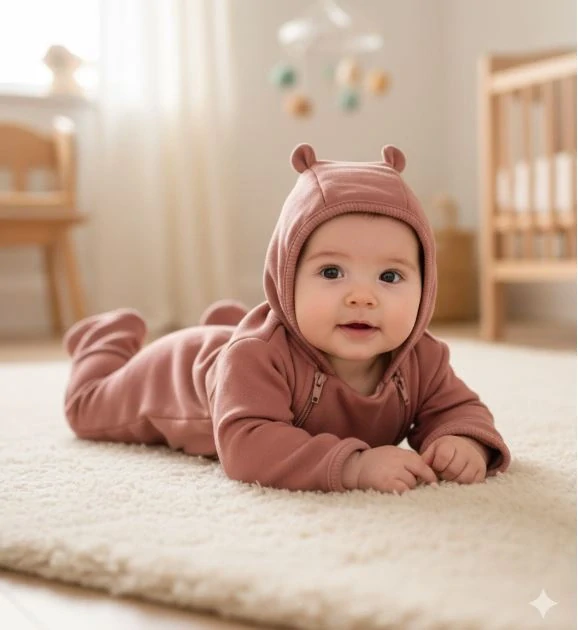 Kombinéza/overal z počesané teplákoviny MKcool MK2346 hnědá 56