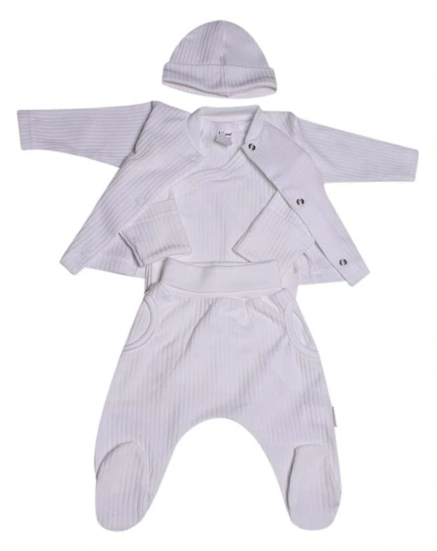 Souprava kojenecká RIB 4-dílná MKcool SK1009 bílá