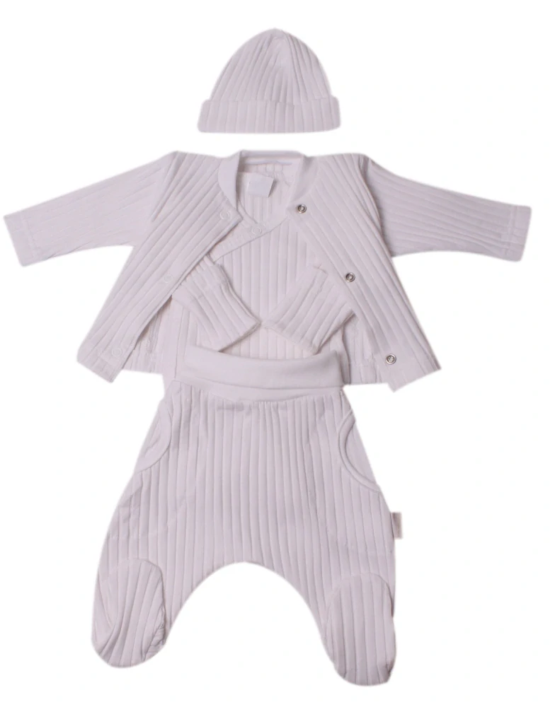 Souprava kojenecká RIB široký 4-dílná MKcool SK1010 bílá