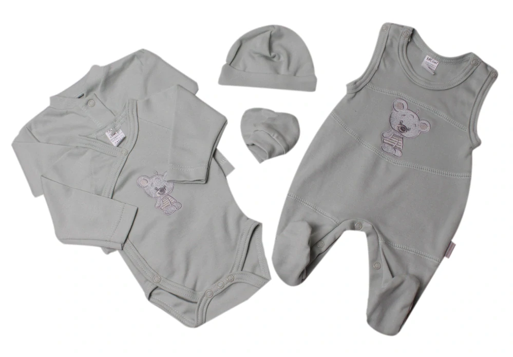 Souprava do porodnice 5-ti dílná "Medvídek" MKcool SK1016 mentolová 50