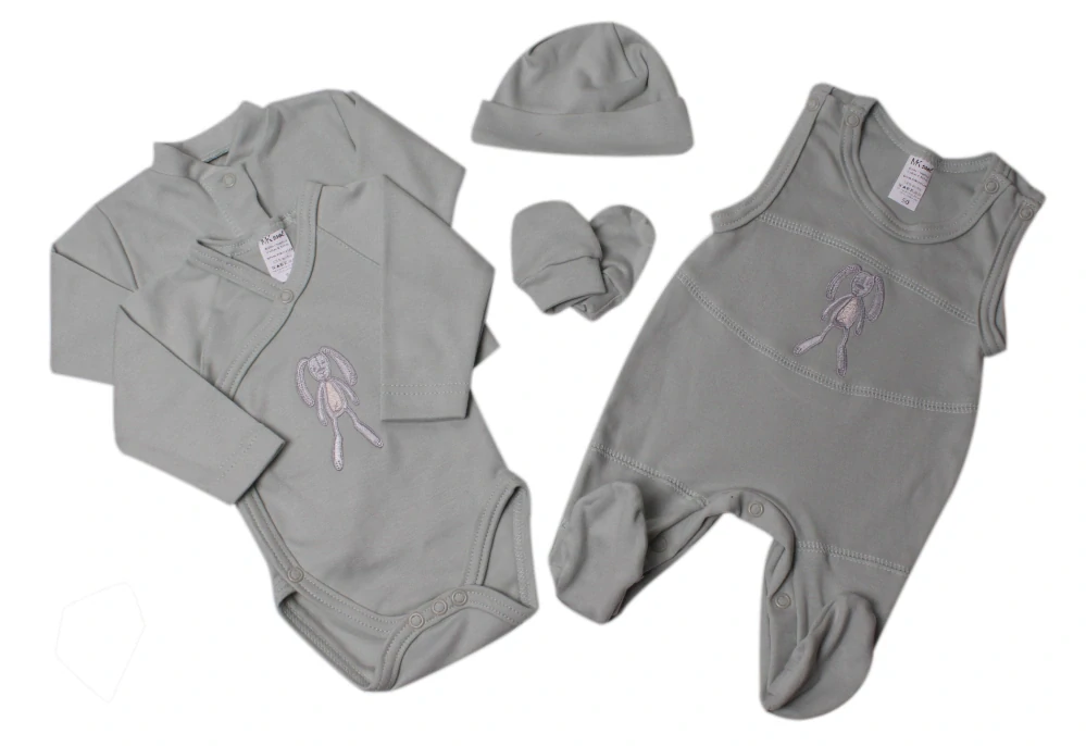 Souprava do porodnice 5-ti dílná "Králíček" MKcool SK1017 mentolová 50