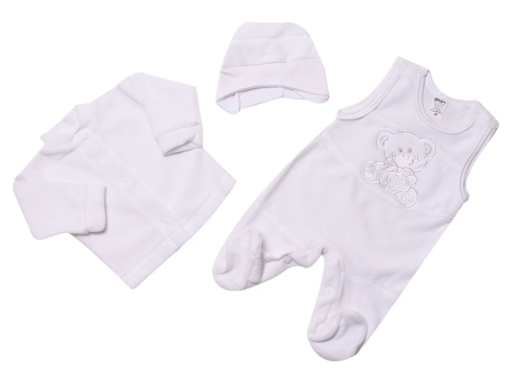 Souprava 3-dílná "Medvídek" Mkcool SK2071 bílo-bílá 48