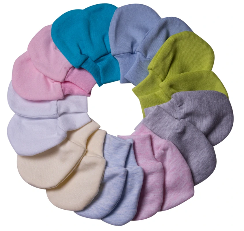 Kojenecké bavlněné rukavičky R00001 světle modré 00