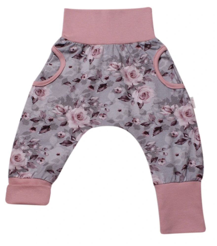 Tepláčky "rostoucí" BAGGY MKcool 2425 květy