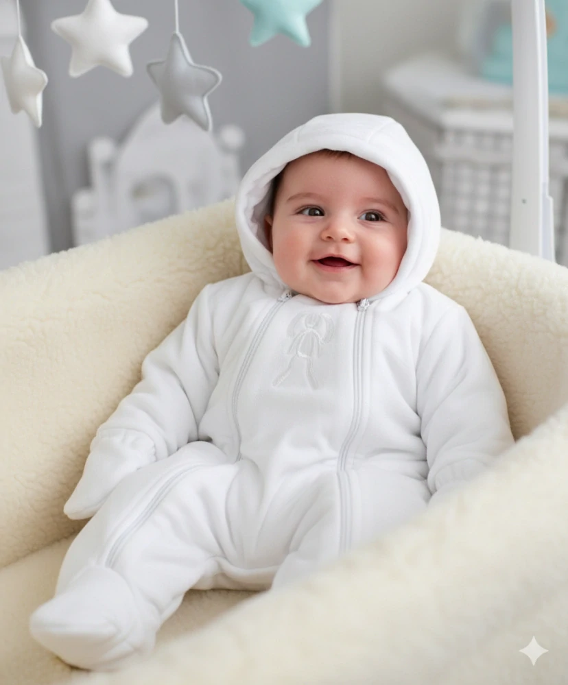 Overal/kombinéza THERMO "Králíček" MKcool KO1119 bílý