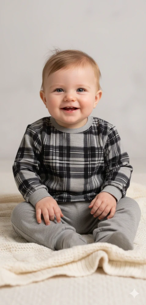 Pyžamo KOSTKY MKcool P00004 šedé