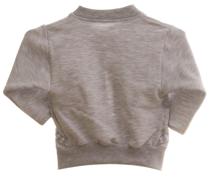 Mikina kojenecká MELÍR MKcool MK1978ST světle šedá 50