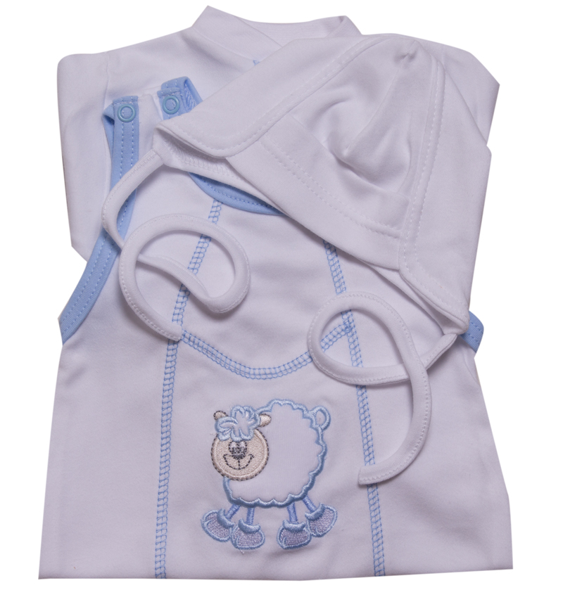 Souprava 3-dílná "Ovečka" MKcool MK1987 bílo-modrá 50