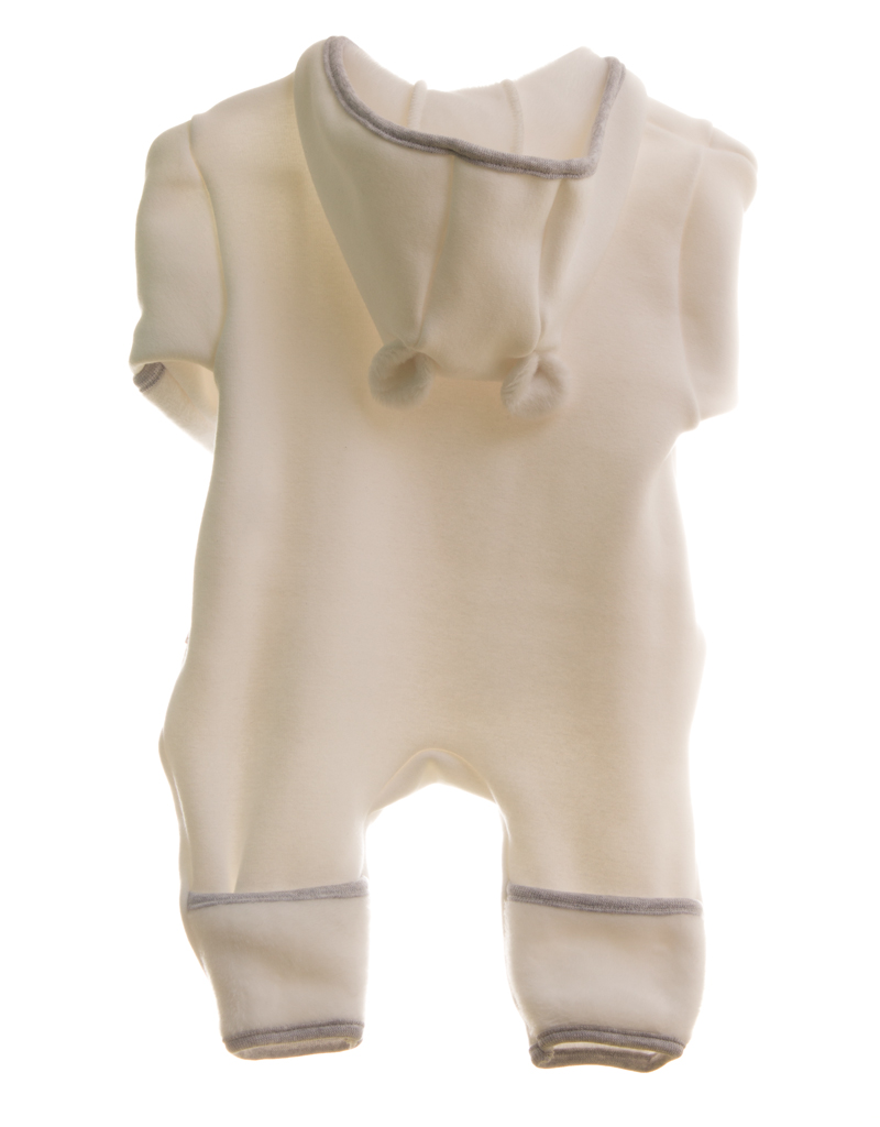 Kombinéza/overal s kožíškem s kapucí MKcool MK1965 krémová