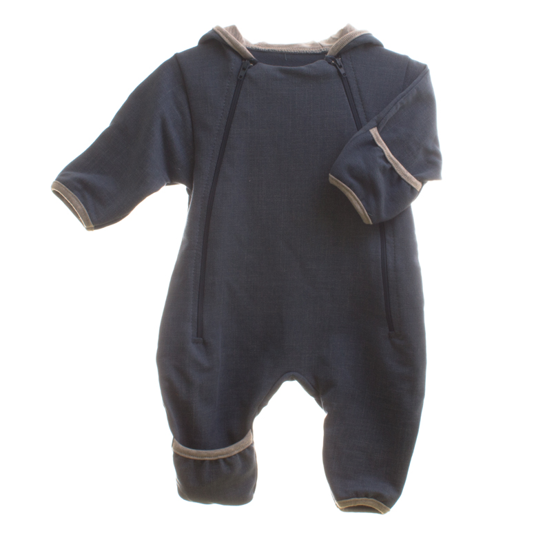 Kombinéza/overal"JEANS" MKcool MK2015R modrý denim/šedá