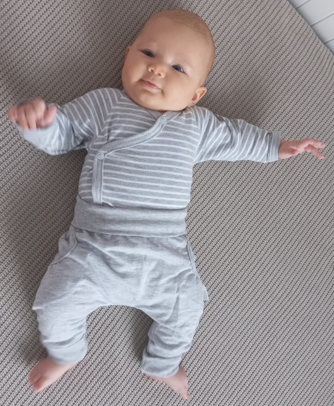 Tepláčky "rostoucí" BAGGY MKcool MK2025 šedý melír 62