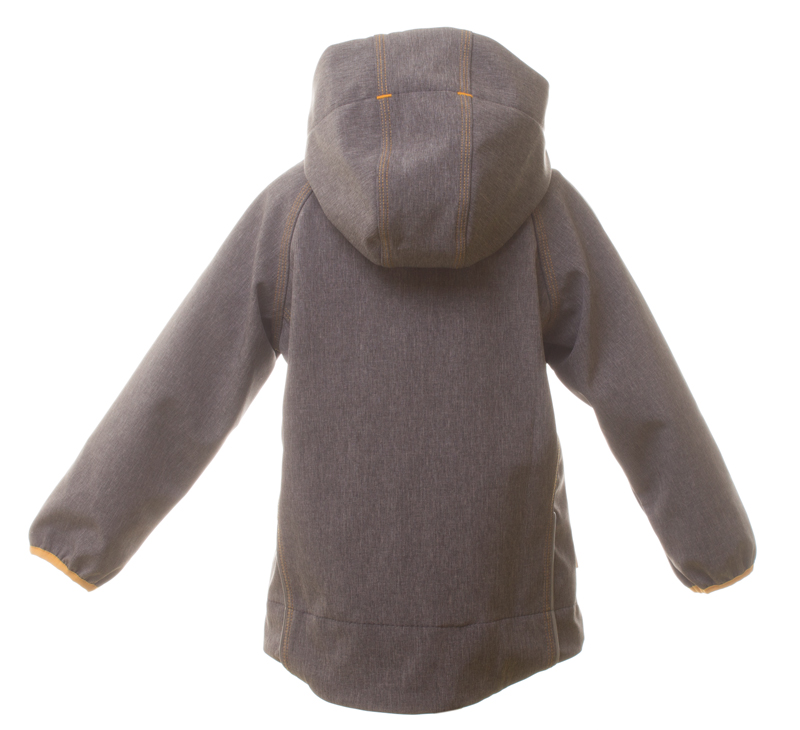 Softshellová bunda/fleece MKcool B00027 žíhaná šedá/hořčicová