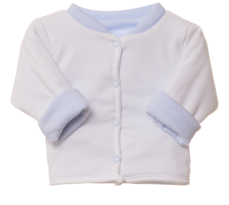 Kabátek oboustranný THERMO stojáček MKcool MK2037 bleděmodrý/vanilkový 62