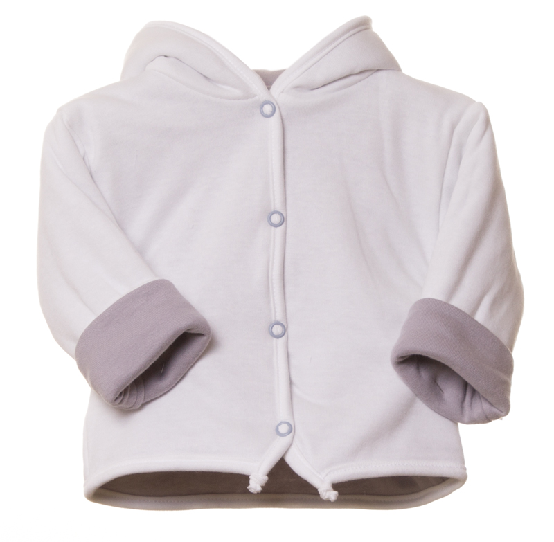 Kabátek oboustranný THERMO s kapucí MKcool MK2038 tmavě šedý/vanilkový 62