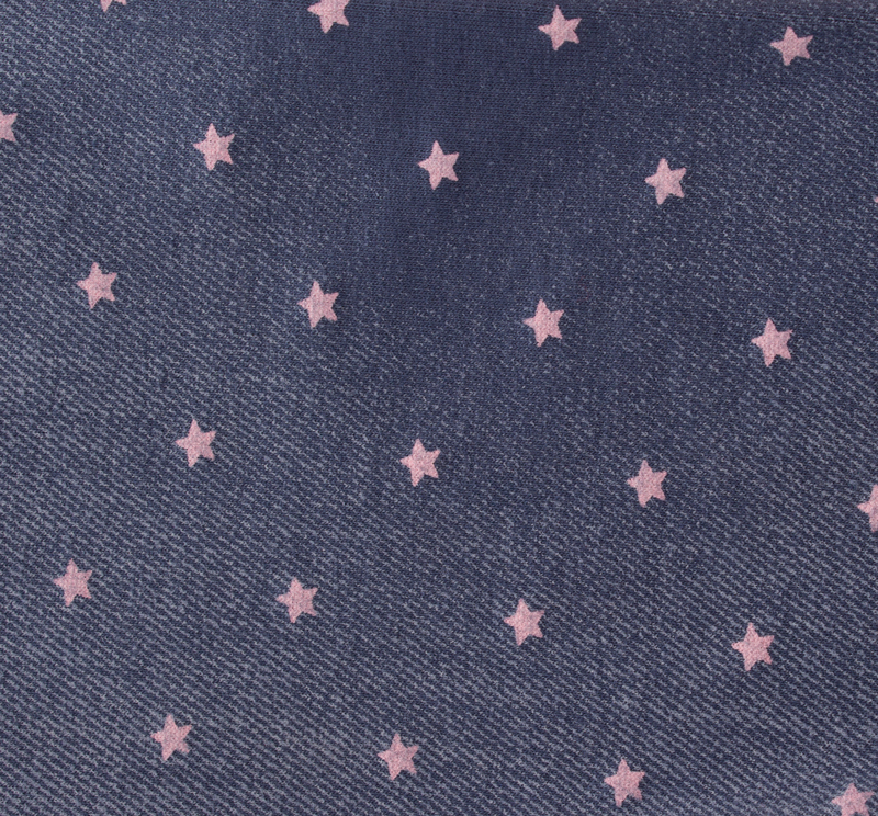 Dívčí legíny MKcool JEANS/hvězdičky L0002 modrý denim