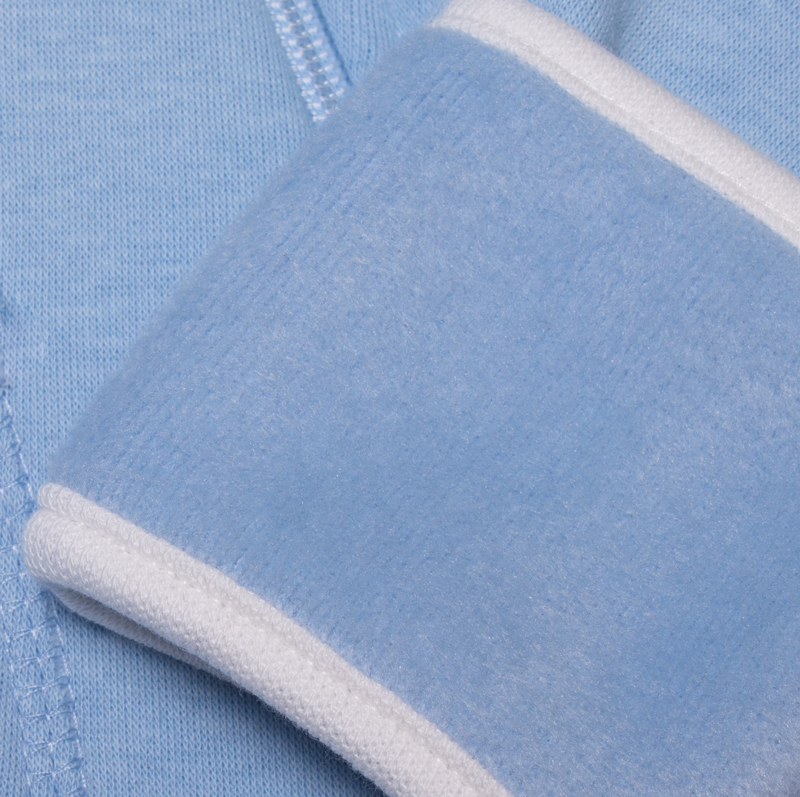 Kombinéza/overal s kožíškem s kapucí "KAPSA" MKcool MK2120K světle modrá/vanilka