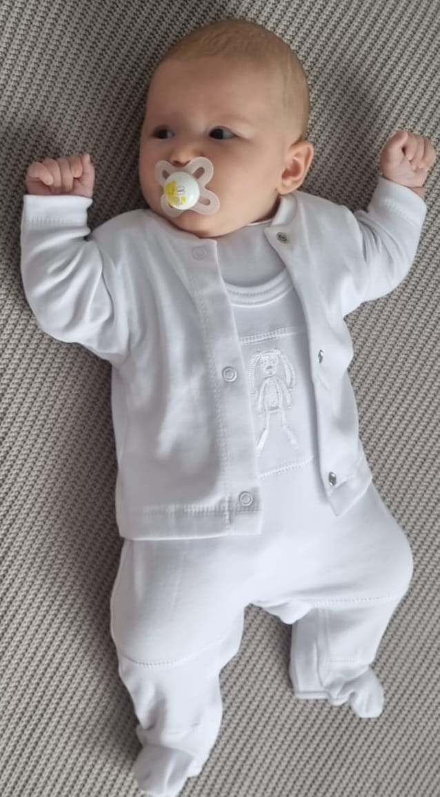 Kabátek bavlněný MKcool MK2307 - bílý 62