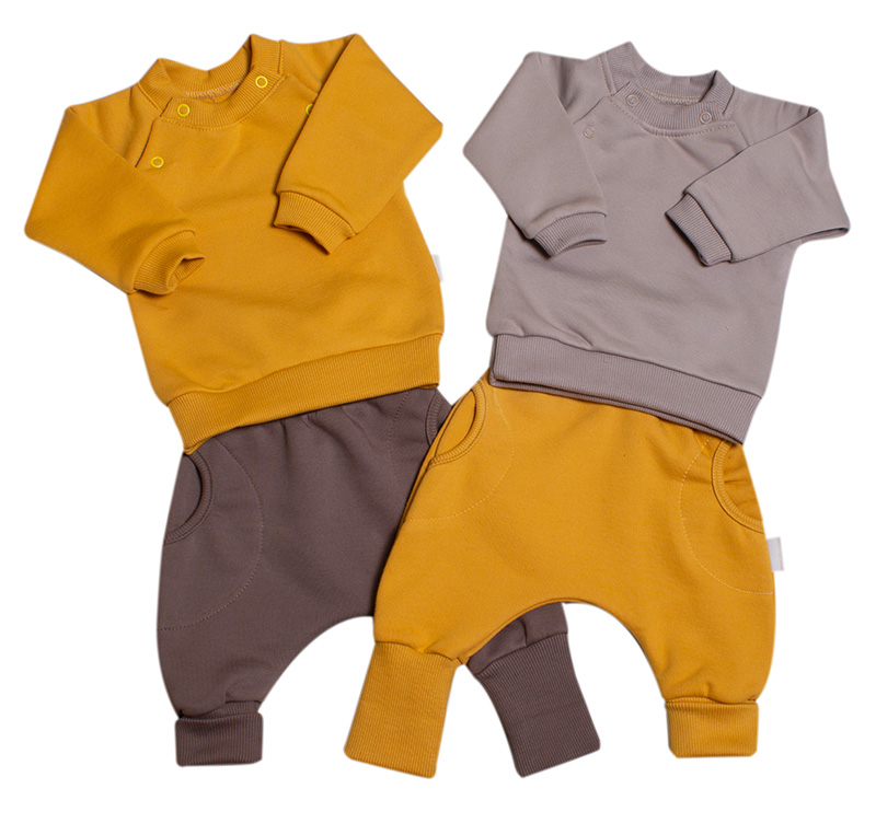 Tepláková kojenecká mikina MKcool MK2340 latté 86