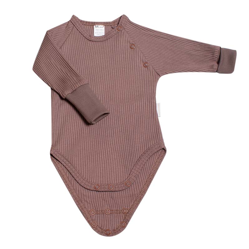 Body kojenecké rostoucí "RIB" MK2342 čokoládově hnědá